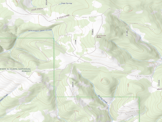 USGS topographic map of Miller Gulch-831-01