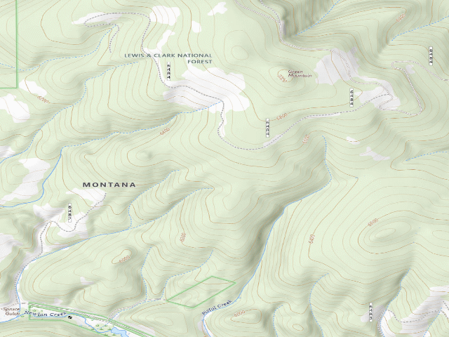 USGS topographic map of Miller Gulch 831-1