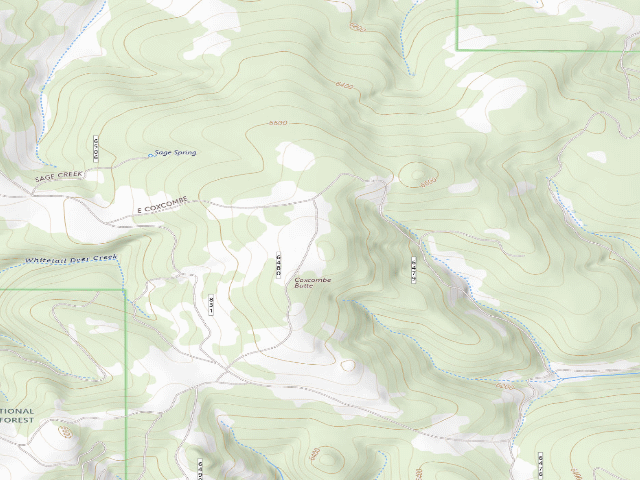 USGS topographic map of Miller Gulch Rd 831-11