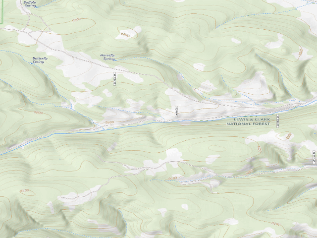USGS topographic map of Miller Gulch Rd 831-5