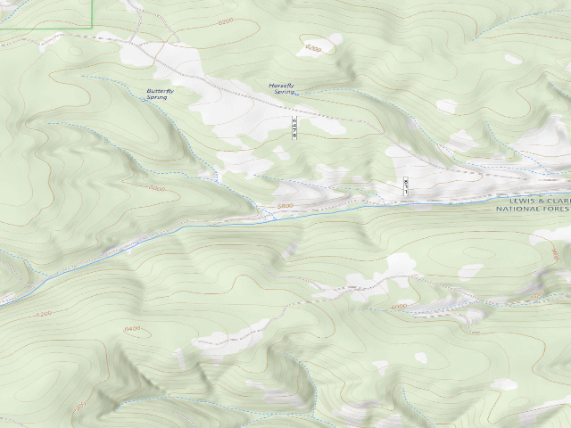 USGS topographic map of Miller Gulch Rd 831-9