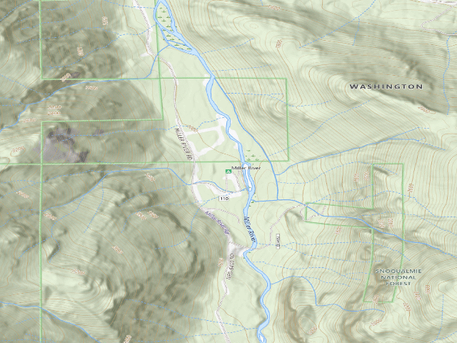 USGS topographic map of Miller River