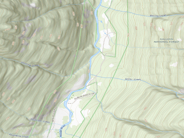 USGS topographic map of Millercreek-01