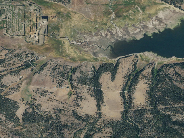 Aerial image of Millers Lane Campground