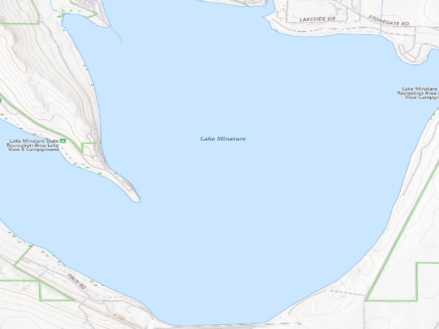USGS topographic map of Minatare Lake SRA