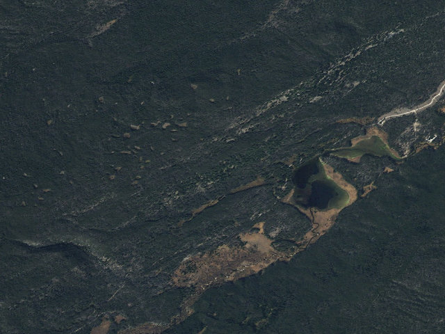 Aerial image of Miner Lake Campground