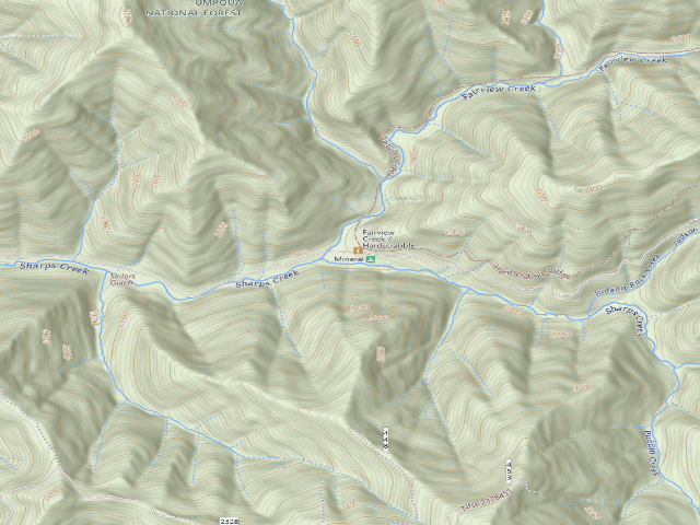 USGS topographic map of Mineral Campground