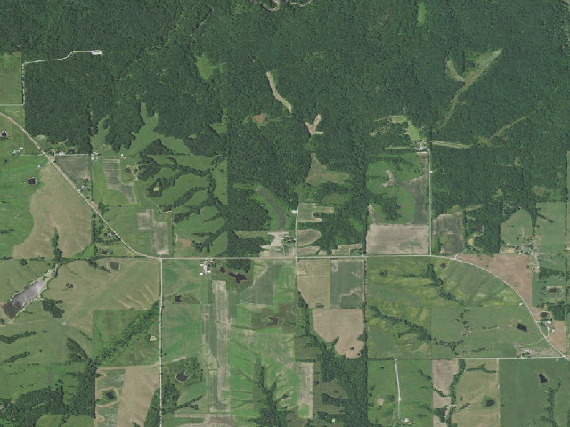 Aerial image of Mineral Hills Conservation Area