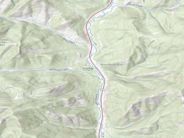USGS topographic map of Mineral Springs