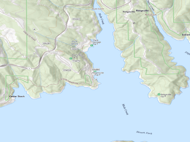 USGS topographic map of Minersville Cg-F