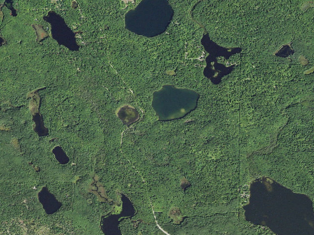 Aerial image of Minerva Lake Camping Area