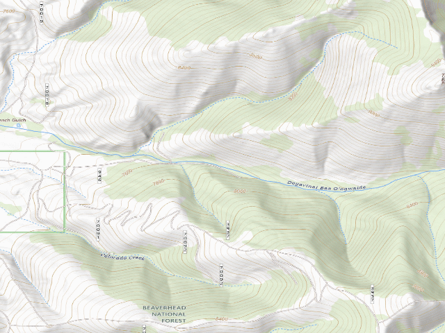 USGS topographic map of Mining Site