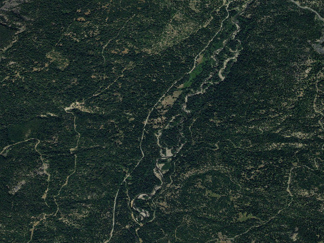 Aerial image of Minnie Meadows Dispersed Camping Area