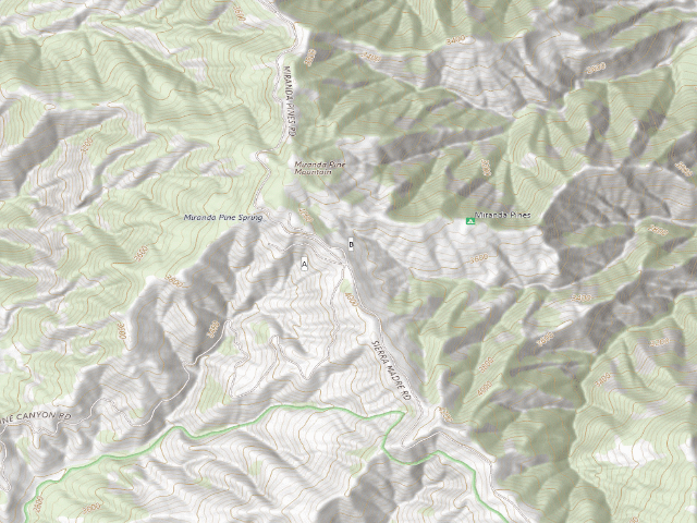 USGS topographic map of Miranda Pines
