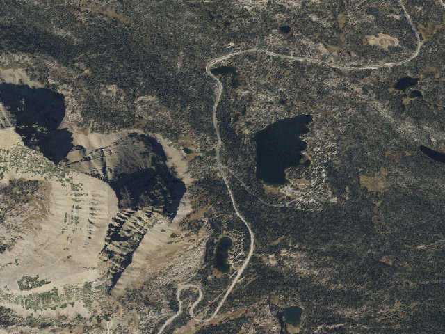 Aerial image of Mirror Lake