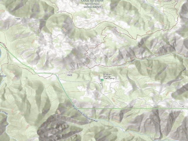 USGS topographic map of Mission Springs