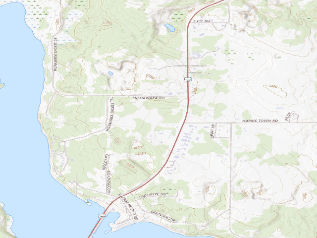 USGS topographic map of Mississippi River D2