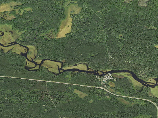 Aerial image of Mississippi River Site A