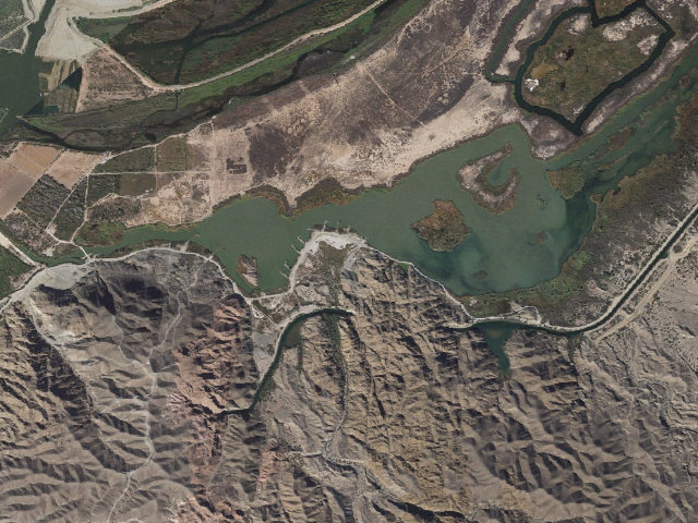 Aerial image of Mittry Lake Wildlife Area