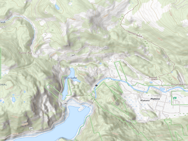 USGS topographic map of Mix Lake Campground