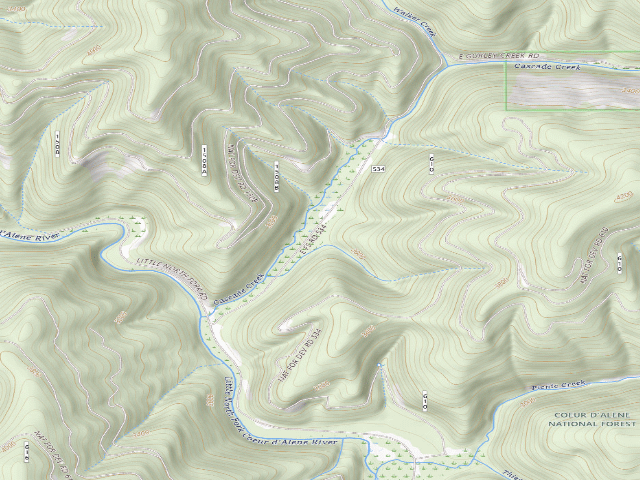 USGS topographic map of Mm 0.5 F.P. Disp. Site #55