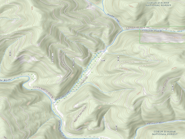 USGS topographic map of Mm 0.7 F.P. Disp. Site #57