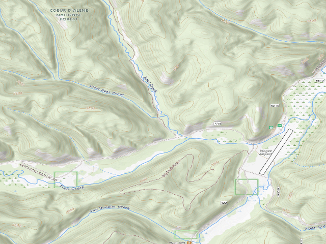 USGS topographic map of Mm 21.8 F.P. Disp Site #205C
