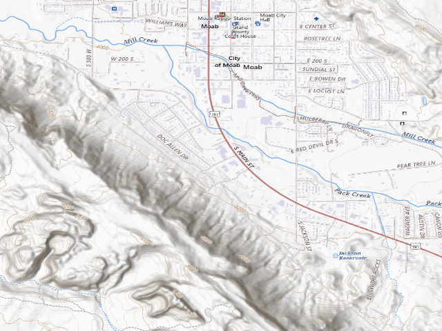 USGS topographic map of Moab Field Office (Blm)