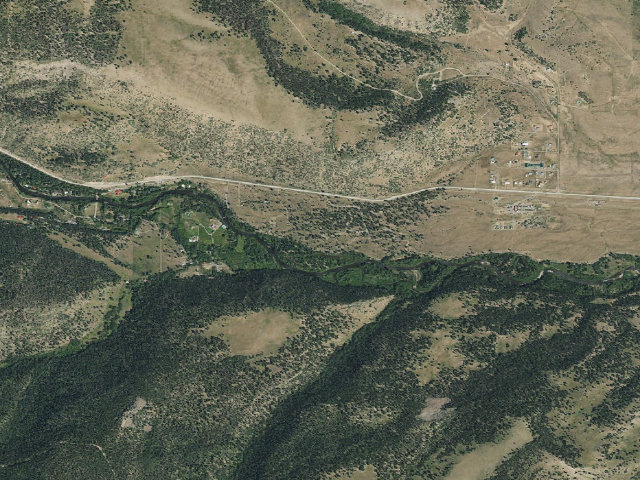 Aerial image of Mogote Campground