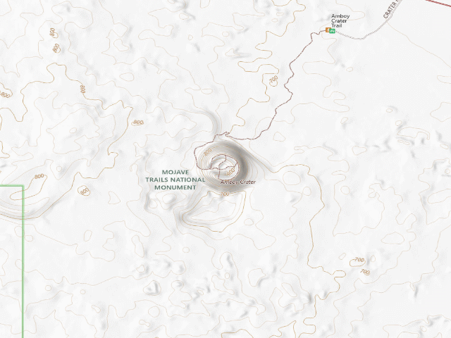 USGS topographic map of Mojave Trails National Monument