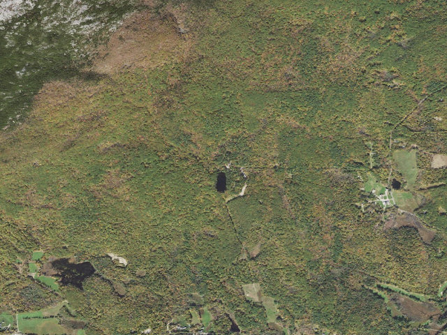 Aerial image of Monadnock State Park (HQ and Gilson Pond campgrounds)