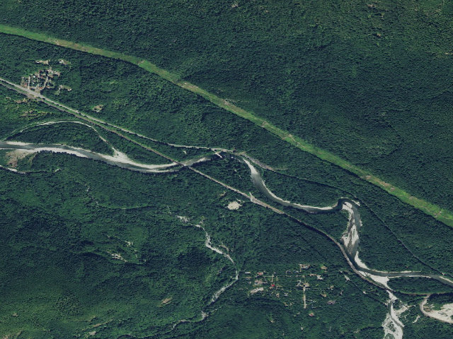 Aerial image of Money Creek