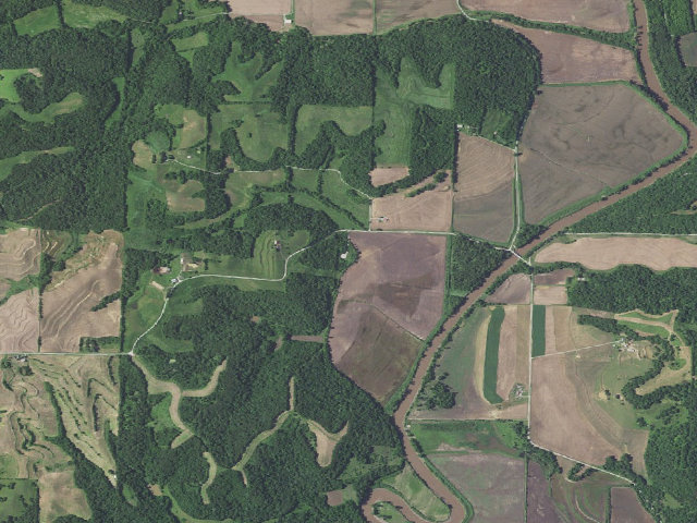 Aerial image of Monkey Mountain Conservation Area