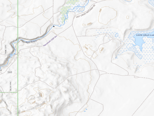 USGS topographic map of Mono County