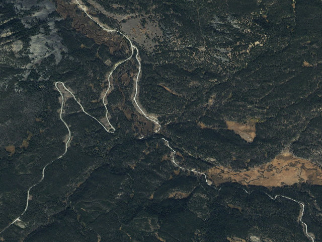 Aerial image of Mono Creek Campground