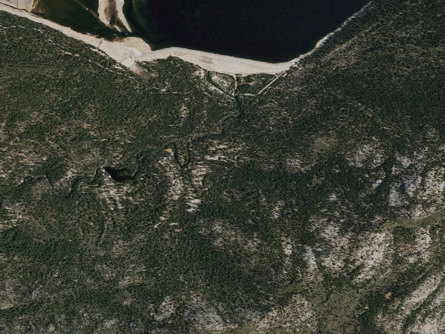 Aerial image of Mono Creek Overflow