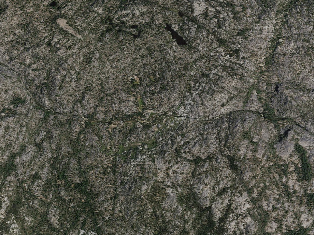 Aerial image of Mono Hot Springs