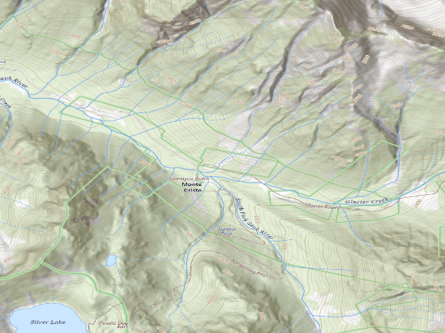 USGS topographic map of Monte Cristo