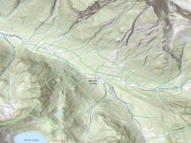 USGS topographic map of Monte Cristo