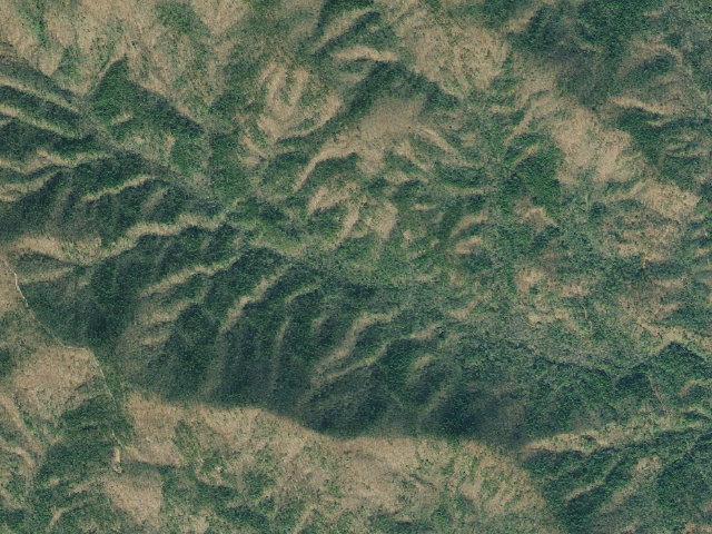 Aerial image of Montgomery Creek Dispersed Area