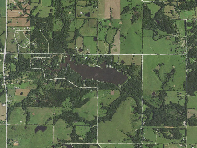 Aerial image of Montgomery State Fishing Lake