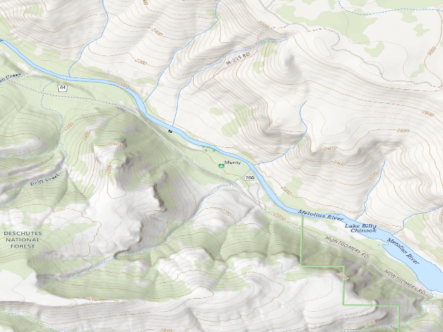 USGS topographic map of Monty