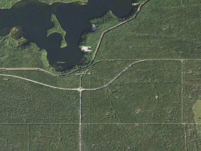Aerial image of Monument Campground