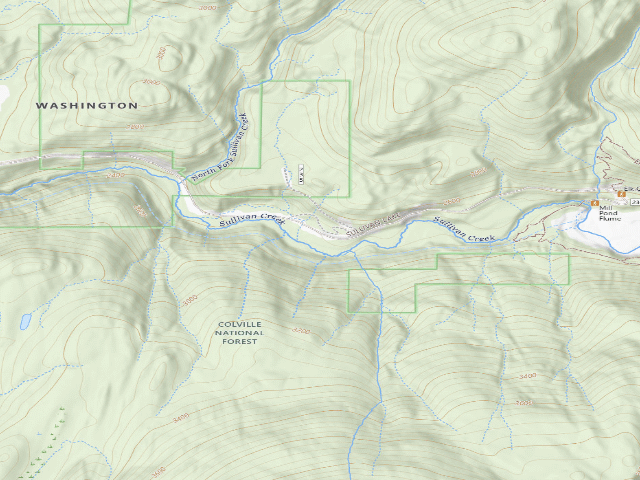 USGS topographic map of Moon Flats