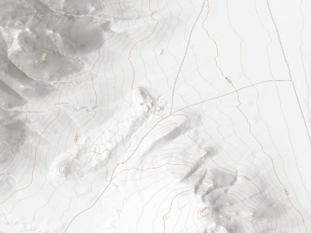 USGS topographic map of Moon Rocks Ohv Area