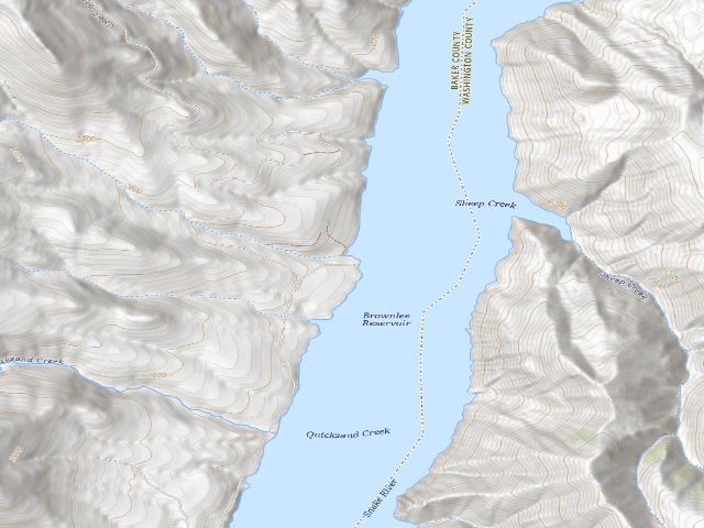 USGS topographic map of Moonshine Mine Recreation Site