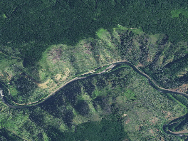 Aerial image of Moore Creek
