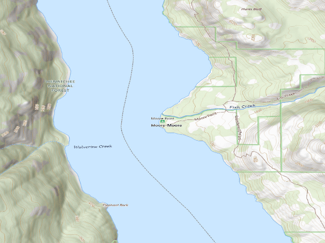 USGS topographic map of Moore Point