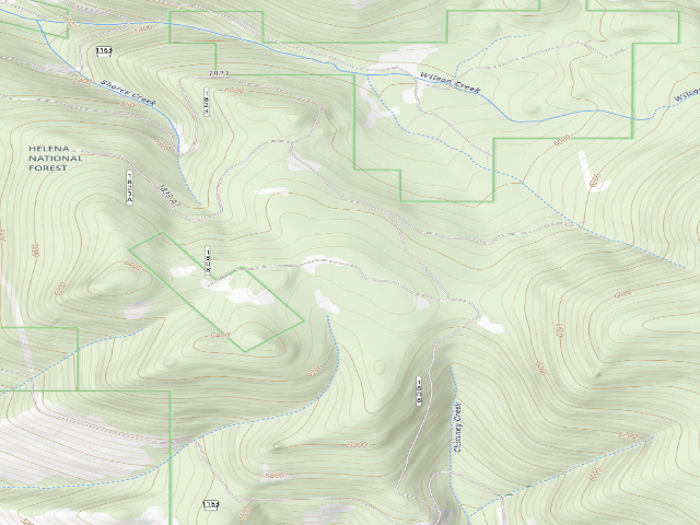 USGS topographic map of Moose Cr Rd 1823-001