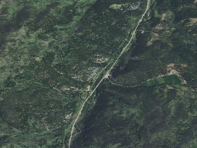 Aerial image of Moose Creek Campground